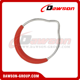 Zinc Plated Gymnastic Ring with Red Plastic Cover
