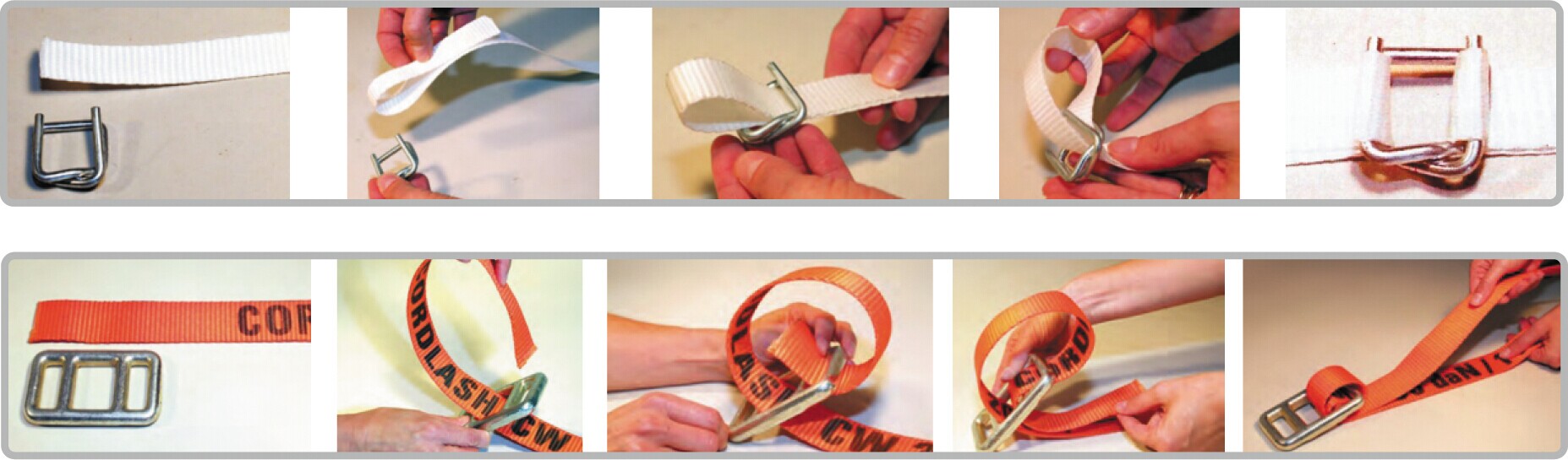 how to use polyester lash webbing