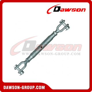 European Type Hot Dipped Galv. Rigging Screw Jaw and Jaw Turnbuckle with Stud Nut