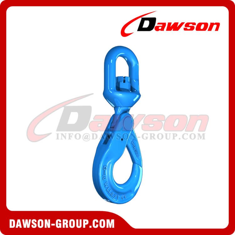 DS1007 G100 6-32MM European Type Swivel Self-Locking Hook for Crane Lifting Chain Slings