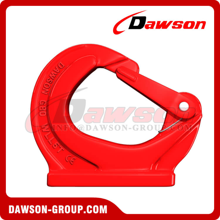 DS019 G80 WLL 1-10T Weld On Hook with Forged Latch