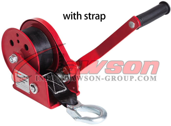 DSHW-C Type 1200lbs, 1800lbs, 2600lbs Truck Hand Winch (Portable Winch) With Webbing - Dawson Group Ltd. - China Supplier, Factory