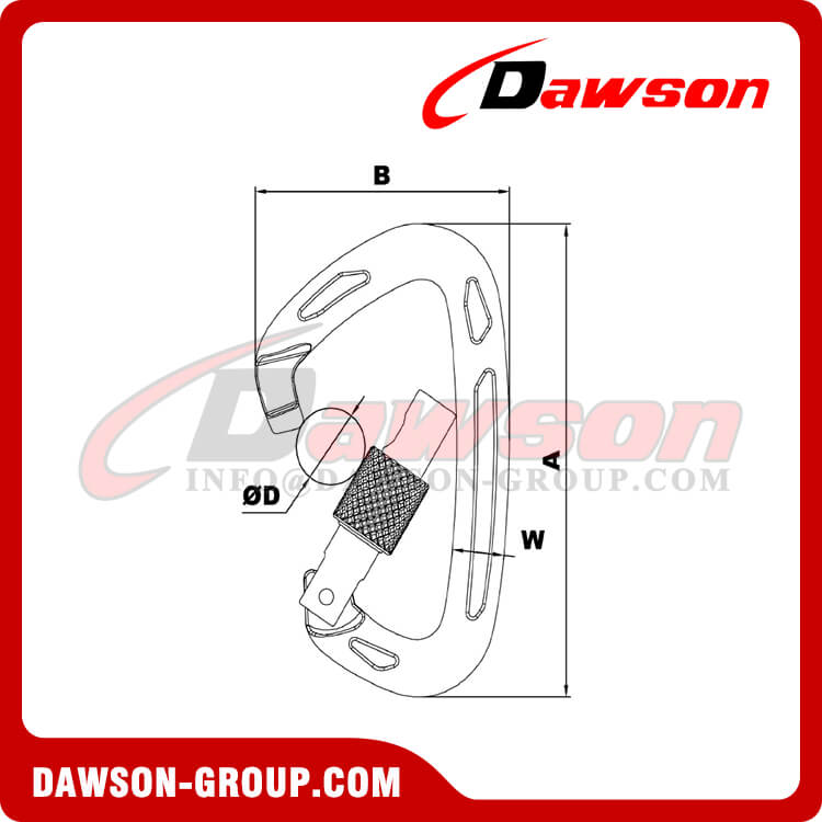 DS7101B Rock Climbing Buckle, Snap Hooks - Dawson Group Ltd. - China Manufacturer, Factory