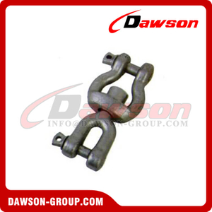 Hot Dip Galvanized Forged Carbon Steel Jaw End Swivel Shackle