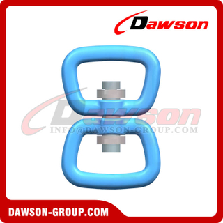 D4+D4 Aluminium Swivel Carabiner, Swivel Rings