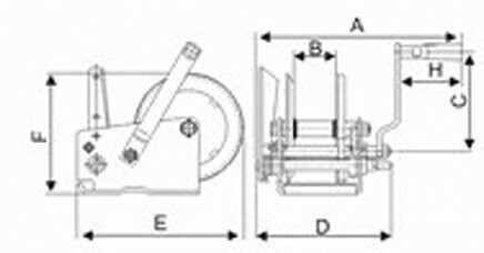 Hand winch DSHW-B Dawson Group