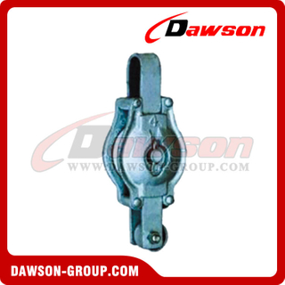 DS-B007 Malleable Iron Shell Block For Manila Rope Single Sheave Without Shackle