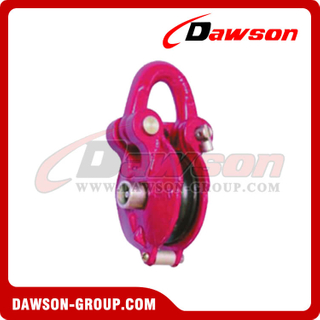 DS-B029 Red (HDG) Snatch Block With Shackle