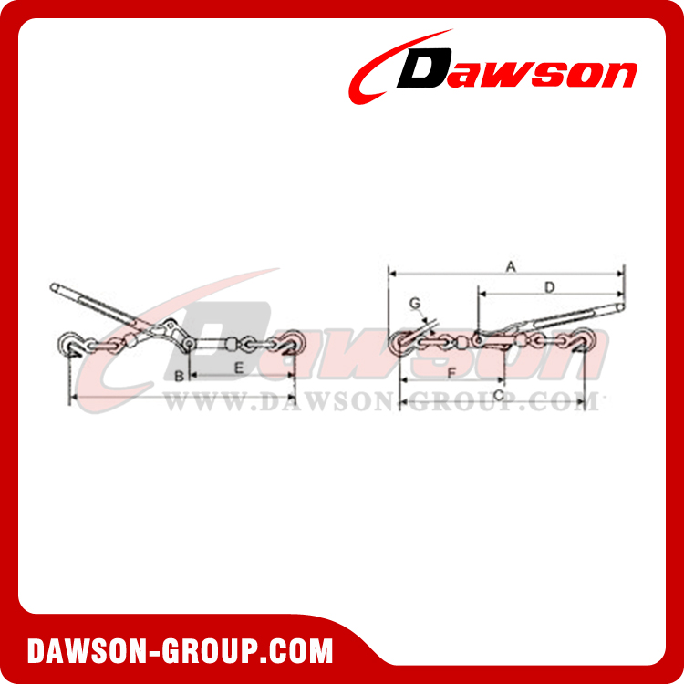 DSLLGH LEVER TYPE LOAD BINDER WITH GRAB HOOK - DAWSON GROUP LTD. - CHINA MANUFACTURER, SUPPLIER, FACTORY