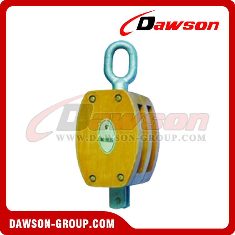 DS-B133 JIS Wooden Pulley Double With Eye