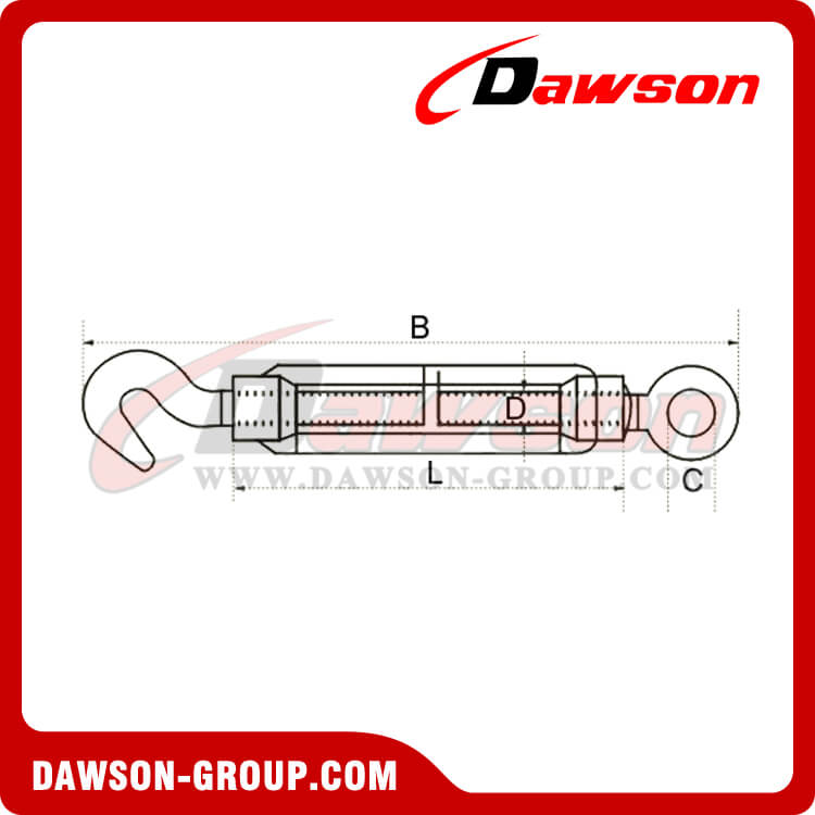 TURNBUCKLE DIN 1480 - Dawson Group Ltd. - China Manufacturer, Supplier, Factory, Exporter 