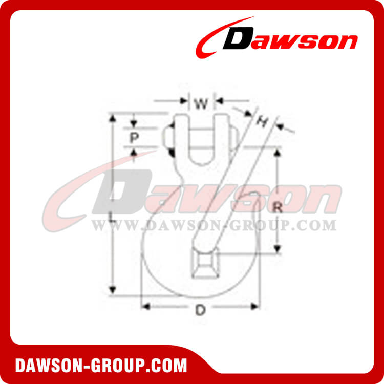 DSCK G70 CLEVIS GRAB HOOK - DAWSON GROUP LTD. - CHINA MANUFACTURER, SUPPLIER