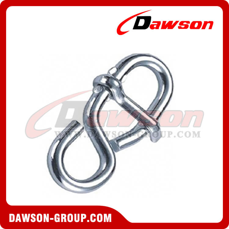 Rope Shortening 8-Shaped With Tongue Zinc Plated