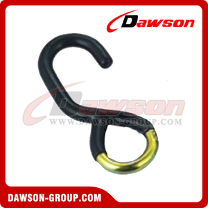 DSWHS010 BS 850KG /1850LBS S Hook With Zinc Plated And Plastic Coating