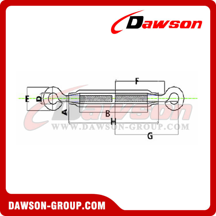 Stainless Steel . Korean Type Turnbuckle Dawson Group Ltd. China