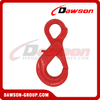 DS289 G80 7/8-13MM Italy Type Eye Self-locking Hook for Crane Lifting Chain Slings