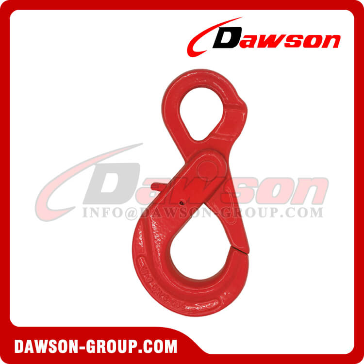 DS289 G80 7/8-13MM Italy Type Eye Self-locking Hook for Crane Lifting Chain Slings
