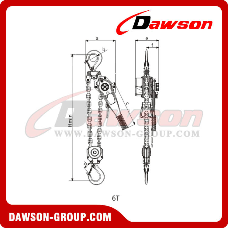DAWSON New Hand Plate Lever Hoist Lever Block for Electricity
