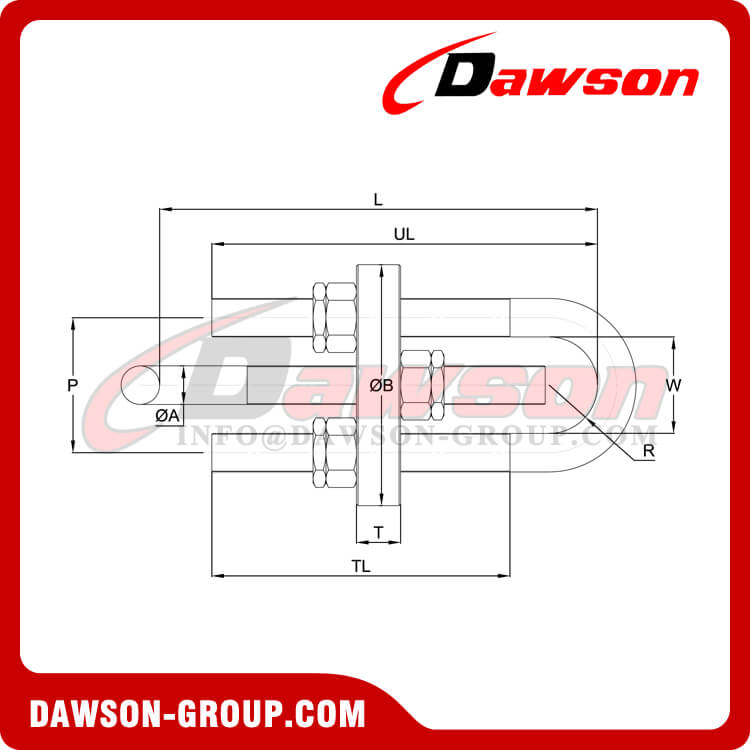 U-Adjuster Tensioner, Double Adjustable Shackle, Dog Bone Shackle, U Chain  Tensioner - Dawson Group Ltd. - China