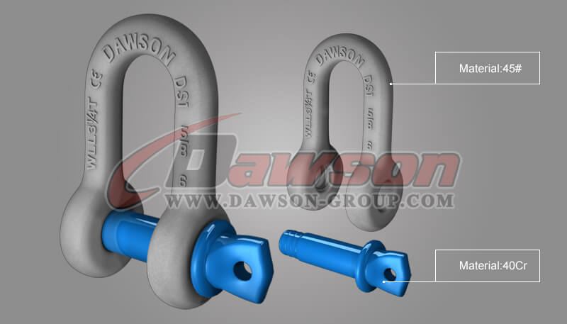 Dawson Brand Hot Dip Galvanized US Type Chain Shackle with Screw Pin - Dawson Group Ltd. - China Manufacturer, Supplier, Factory