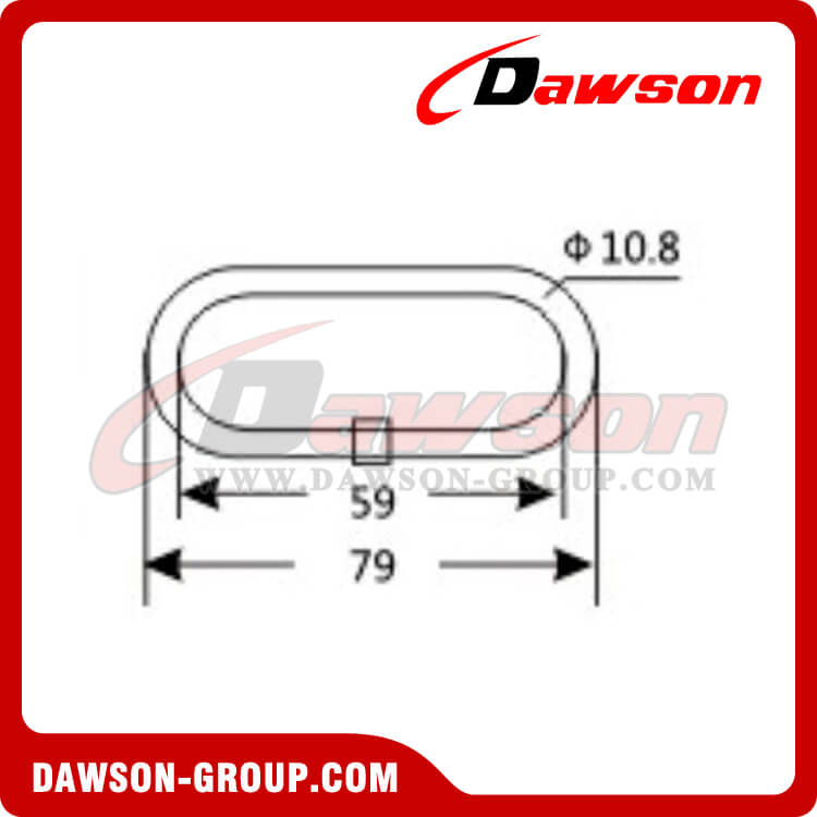 DSOR60201 B/S 2000KG/4400LBS Round O Ring