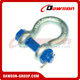 AS2741 Forged Alloy Grade S Bow Shackle With Safety Pins