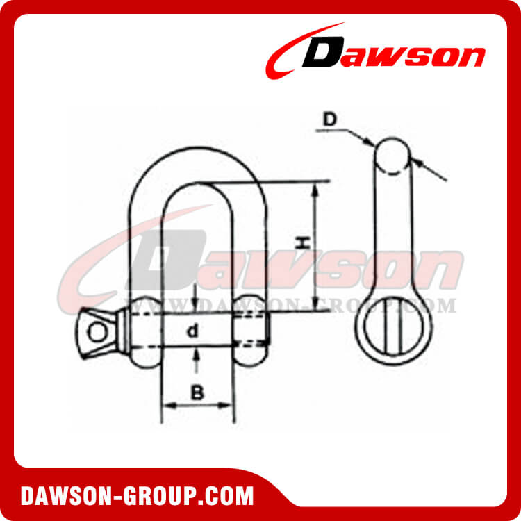 COMMERIAL GALV.DEE SHACKLES EUROPEAN TYPE - DAWSON GROUP LTD. - CHINA MANUFACTURER, SUPPLIER, FACTORY