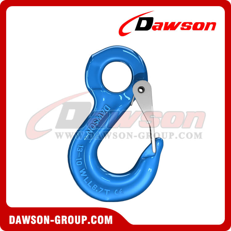 G100 Eye Sling Hook with Latch for Lifting Slings - China Supplier