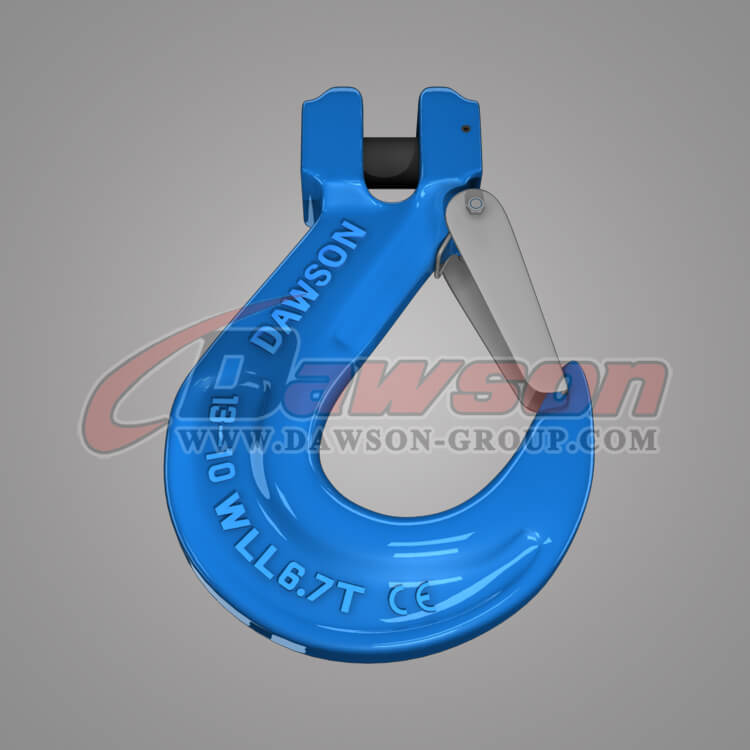 Grade 100 Forged Alloy Clevis Sling Hook with Cast Latch - China Factory, Exporter