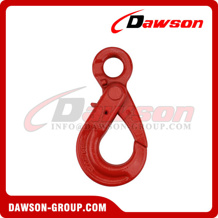 DS737 G80 6-32MM Improved Eye Self-lock Hook for Lifting Chain Slings