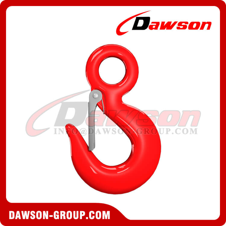 DS039 G80 6-32MM Eye Sling Hook with Latch for Lifting Chain