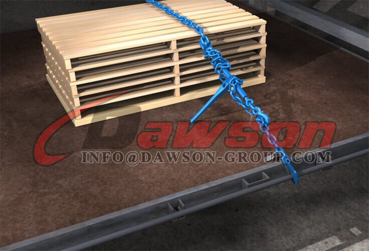 Application of Grade 100 Ratchet Type Load Binder with Safety Hooks - Dawson Group Ltd. - China Factory