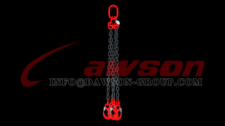 Application of G80 Alloy Steel Eye Sling Hook with Cast Latch for Lifting Chain Slings - Dawson Group Ltd. - China Factory