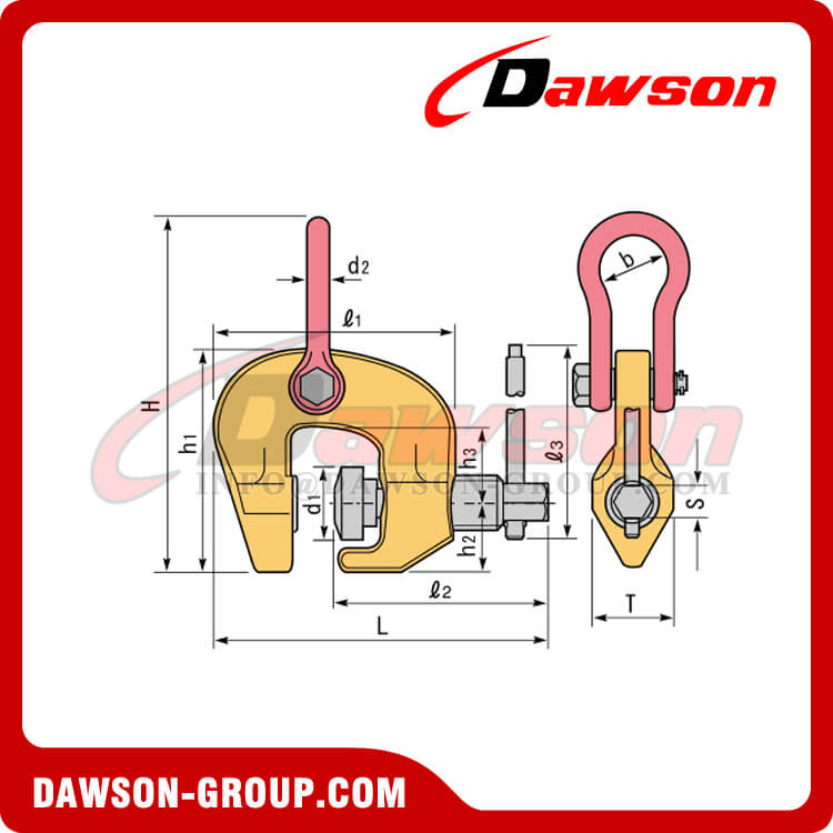 DS-SCC Type Screw Cam Clamp, Lifting Clamp - Dawson Group Ltd. - China Manufacturer, Supplier