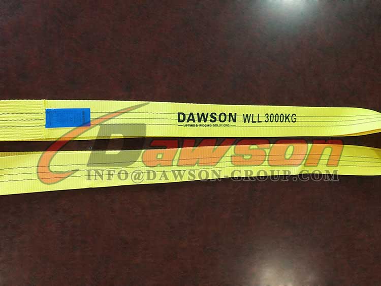 3000KG Polyester Webbing Sling, 3T Flat Web Sling - Dawson Group Ltd. - China Manufacturer, Supplier, Factory