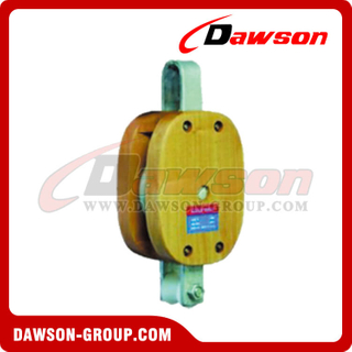 DS-B042 Regular Wood Block Single Sheave Without Shackle