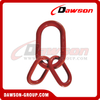 DS092 G80 U.S. Type 3/4'' - 2-3/4'' Forged Master Link Assembly for Wire Rope Lifting Slings / Chain Slings