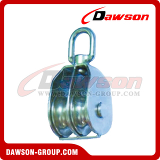 DS-B147 Stainless Steel Swivel Block With Double Wheel 