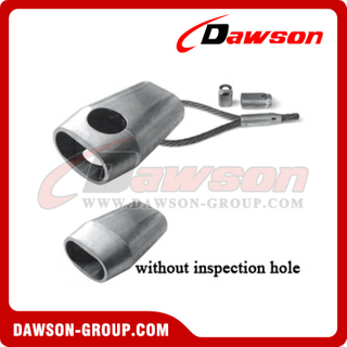 EN 13411 Wire Rope Aluminum Ferrules Form C with Inspection Hole, Aluminum Wire Rope Ferrule without Inspection Hole