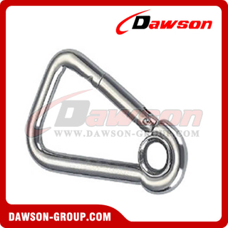 Electric Galvanized Oblique Angle Snap Hook with Eyelet