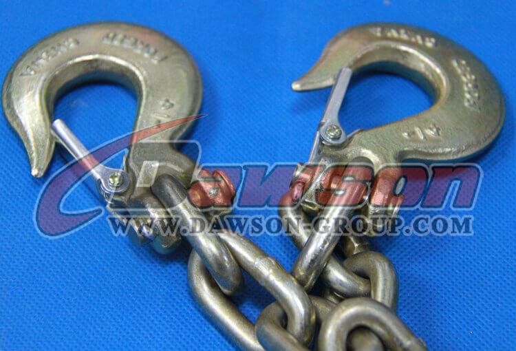 G70 1/4-1/2 Trailer Safety Chains Assembly with Slip Clevis Hook & Latch  on Each End - Dawson Group Ltd. - China Manufacturer, Supplier, Factory
