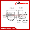 DSWN6801 High Quality Lashing Winch for Truck