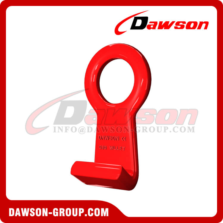 DS022 G80 WLL 1T 2T Forged Carbon Steel Barrel Hook for Lashing