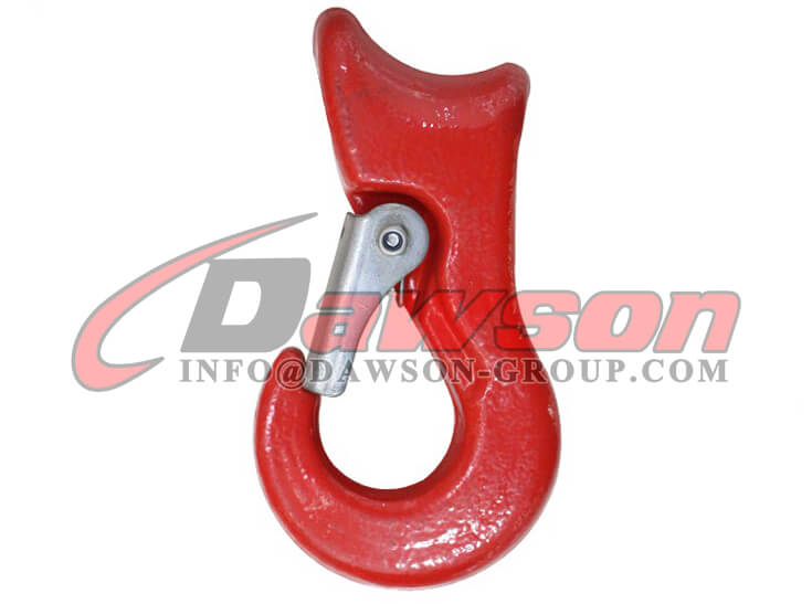 1 Ton G70 3/8 Swivel Eye Sling Hook Spring Safety Latch Lift Crane Chain  Hoist
