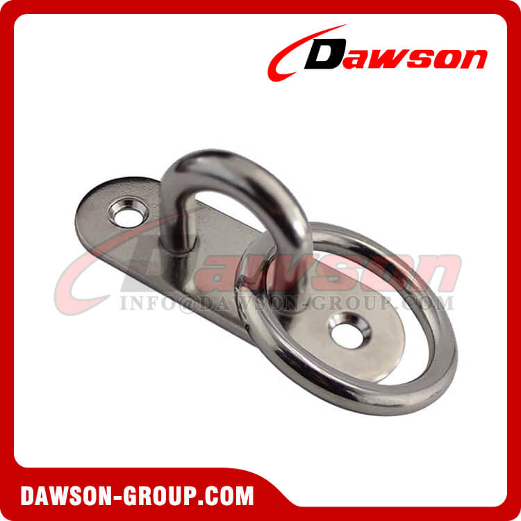 Stainless Steel Oval Eye Plate with Ring