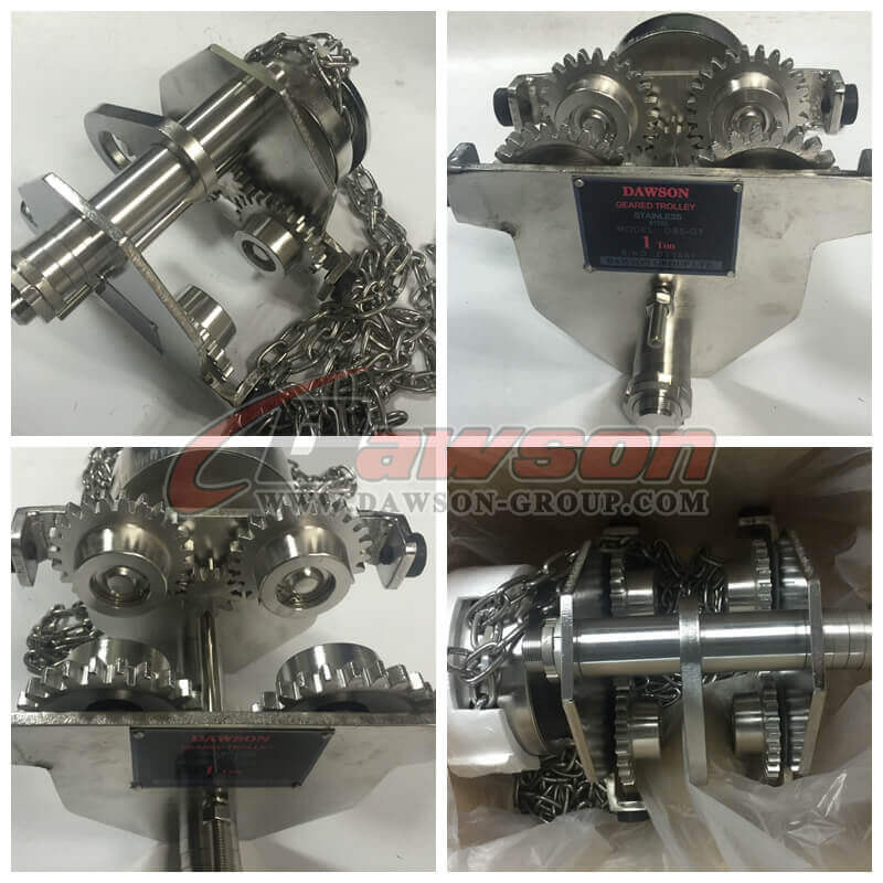 DSS-GT stainless steel geared trolley - China Factoy Supplier
