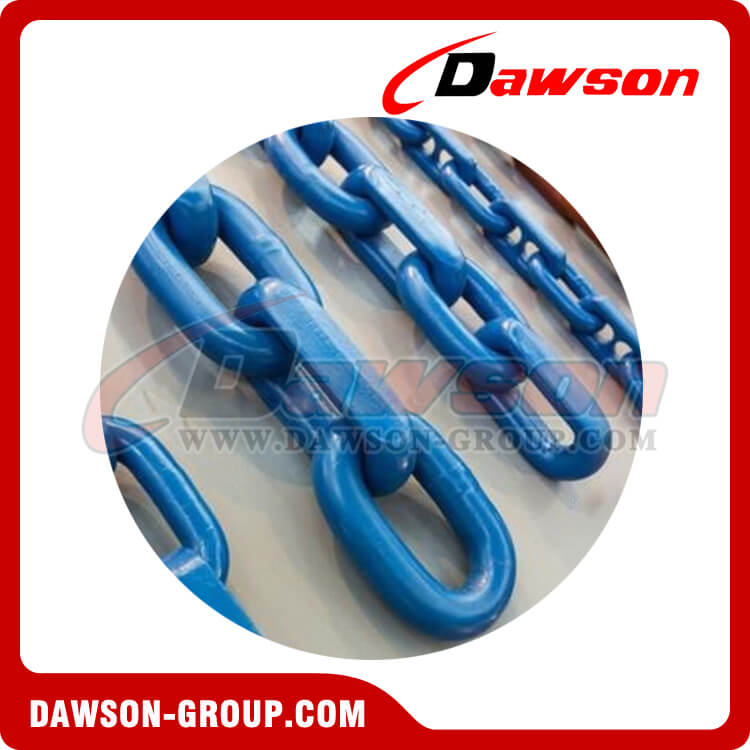 G100 / Grade 100 10-48MM High Quality Welded Painted Steel Mining Chain / Grade C Alloy Steel Mining Chain for Conveyor