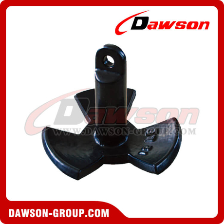 Danielson River Ancora Fluviale Pe Coat Con Rivestimento In Vinile - 9,1 Kg - Tre Lame Per Fondo Di Fiume, Fango E Rocce - 2
