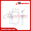 DS1011 G100 05-72MM Forged Master Link for Wire Rope Lifting Slings