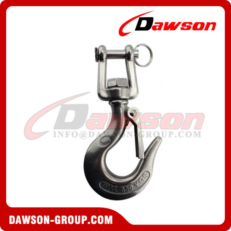 Stainless steel jaw swivel crane hook - Dawson Group Ltd. - China